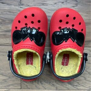 Lined Mickey Crocs - sz 8